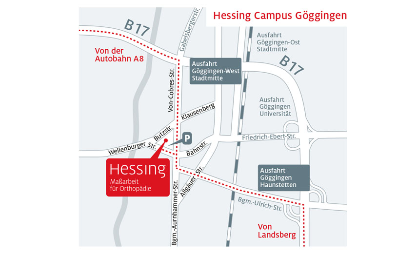 Hessing Lageplan Standort Göggingen Hessing Lageplan Standort Göggingen